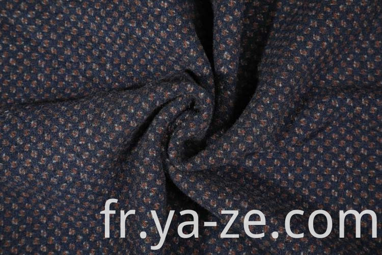GRS Tissu de fabricant de laine de laine tissé en tweed à double face